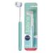Balene - double -sided toothbrush deep cleaning of the inside and outside of the teeth rotating handle antibacterial filaments smooth hardness color aquamarine.