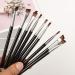 4-Piece Black Double-Head Eyebrow Brush Set | Multi-Functional Spoolie & Comb for Perfect Eyebrow Tinting - International Shipping Available - Buy Online on GoSupps.com
