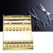 Hair Shears Holder Haircut Scissors Storage Rack Professional Hairdressers for Professional Barber Shop (Gold)