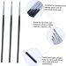 Baluue 4pcs Fine Eyeliner Brush Eye Shadow Travel Lipstick Brush Makeup Black Fiber - Buy Online on GoSupps.com