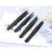 ZJchao Professional Eyebrow Tweezers Set (4PCS) with Travel Case for Men & Women - Perfect for Removing Ingrown & Face Hair - Buy Online on GoSupps.com