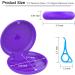 BVN 2 PCs Slim Retainer Case - Orthodontic Dental Storage for Braces Mouth Guard and Teeth Aligners - Purple/Violet - Buy Online on GoSupps.com