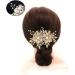 Didiseaon Bridal Hair Comb Bridal Headpiece Bridal Headdress Rhinestone Barrettes Wedding Hair Clips and Combs Wedding Hair Comb Bridal Hair Accessory Tiara Hair up Bride The Flowers - Buy Online on GoSupps.com