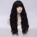 Buy FVCENT 27-Inch Long Curly Synthetic Wig with Bangs for Women & Girls - Black | International Shipping Available - Buy Online on GoSupps.com