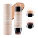 Erinde contour pencil with a brush scoreker bronzer pen face lights shades of shades pencil highlighting shade highlight shaping stick waterproof longwear make-up #02 Natural color