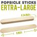 WISYOK 8'' Jumbo Craft Sticks 60pcs - Natural Premium Wood - Multi-Use Tongue Depressors, Plant Labels, Hair Removal - Karlash Jumbo Sticks - Buy Online on GoSupps.com