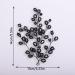 Kercisbeauty Small Black Seed Beads Hair Piece for Women Girls Wedding Brides Small Cute Hair Styling Handmade Jewelry - Buy Online on GoSupps.com