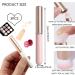3pcs Portable Lip Brush Set - Travel Size Face Makeup Brush with Cover | Round Head Smudge Applicator for Lipstick & Eye Shadow (3 Colors - Buy Online on GoSupps.com