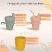 Lelolo by Anpei Grows with Me 3-in-1 Baby to Toddler Training Cup | Silicone Sippy Straw Cup for Infants | Sky - Buy Online on GoSupps.com