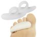 ViveSole Toe Separator For Bunion - Hammer Toe Straightener Pads (Pair) -Corrector for Curled  Crooked  Curved  Overlapping  Clubbed  Claw  Mallet Curling Relief-Right & Left Gel Support Crest Cushion