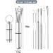 2Sets Steel Ear Pick Spoon Ear Wax Removal Cleaner Portable Ear Pick Ear Care Cleaning Tool - Buy Online on GoSupps.com