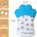 Delight Paw Baby Teething Mitten | Self-Soothing Pain Relief for Babies Over 3 Months | BPA-Free | Mom Designed | Includes Hygienic Travel Bag | 2 Pack Bubbly Blue - Buy Online on GoSupps.com