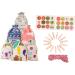 RORPOIR 51pcs Christmas Countdown Calendar Christmas Calendar Pouch Christmas Hanging Halloween Burlap Bag - Buy Online on GoSupps.com
