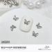 10Pcs 3D Butterfly Nail For Nails Alloy Butterfly Nail Decoration Alloy Nail Butterfly Nail Manicure Accessories Manicure Accessories Silver - Buy Online on GoSupps.com