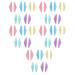 25 Pieces Silicone Eyelash Curler Pads 5 Size Reusable Skin Friendly Lash Lift Pads Lash Lift Rods Brush Grafting Perming Raise Curler Pads for Eyelashes Makeup Tool