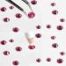 Beadsland Rhinestones for Makeup 8 Sizes 2500pcs Glass Flatback Rhinestones Eye Gems for Nails Crafts with Tweezers and Wax Pencil Fuchsia SS4-SS30 - Buy Online on GoSupps.com