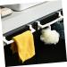 Anneome 4pcs Door Hook Cabinet Hooks Towel Hook Over Drawer Towel Rack Towel Hanging Rack Cabinet Door Shelf White 24X7X6CM - Buy Online on GoSupps.com
