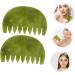 Shop Sewoart 2-Piece Jade Massage Comb Set - Body & Scalp Massager for Ultimate Skin Care & Relaxation - Buy Online on GoSupps.com