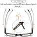 Unisex Blue Light Blocking Reading Glasses - HD Glare-Free Square Frame +1.0 to +3.0 - Fashionable Computer Readers in Black - Buy Online on GoSupps.com