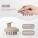 ZMCLG Silicone Scalp Massage Brush - Peeling Head Massage & Hair Growth Stimulator | Wet & Dry Shampoo Brush in Beige - Buy Online on GoSupps.com