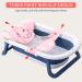 Air&TRee Baby Bath Seat Support Net - Adjustable, Quick Drying, Non-Slip Mesh Infant Bathtub Sling in Pink Elephant Design - Buy Online on GoSupps.com