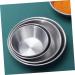 Ciieeo 8 Pcs Dish Stainless Steel Saucers Home Sauce Plates Practical Sauce Plates Small Serving Bowls Sauce Bowl Seasoning Dipping Bowls Household Saucer Korean Soy Sauce Dessert Plate 11.4X11.4X2.4CMx2pcs Silverx2pcs - Buy Online on GoSupps.com