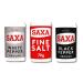 FEZ KEKE CLASSIC SALT AND PEPPER TRIO: SAXA SALT (70G) + SAXA WHITE GROUND PEPPER (25G) + SAXA BLACK GROUND PEPPER (25G) "