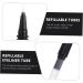 3 pi ces Eyeliner Tube Rechargeable avec Pinceau Assorti Stylo Liquide Portable pour Maquillage des Yeux Tube Vide pour Crayon Yeux DIY - Buy Online on GoSupps.com