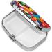 Colorful 2 Compartment Pill Case | Cute Travel Pill Organizer | Small Pill Box for Pocket & Purse | Perfect Travel Gifts - Buy Online on GoSupps.com