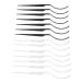 14Pcs False Eyelashes Display Stick Set - Eyelash Applicator & Extension Support Tools for Grafting Effect - Ideal for Eyelash Salons (Black & Clear - Buy Online on GoSupps.com