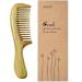 EQLEF Green sandalwood wide-tooth Natural comb Large sandal wood comb anti static comb