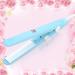 Buy Ceramic Mini Hair Curler & Straightener - 2 in 1 Travel Size Flat Iron for Short Hair - Fast Heating Tourmaline Plates - Sky Blue - Buy Online on GoSupps.com
