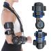 Hinged Elbow Brace - ROM Adjustable Splint Stabilizer for Arm Injury Recovery | Left Arm Support After Surgery - Buy Online on GoSupps.com