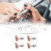 2 Pairs Carbon Brush Wrench Set Nail Drill Handpiece Accessory Spare Part for Home Nail Salon