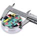 Geometric Patterns Round Pill Box | 3 Compartment Organizer | Portable Travel Pill Box for Easy Travel - Buy Online on GoSupps.com