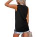Women's Crewneck Sleeveless Tank Top | Casual Loose Fit Printed Shirt | Black XX-Large - Buy Online on GoSupps.com