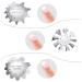 6 Piece Stainless Steel Nail Manicure Edge Trimmer Kit - French Smile Line Cutter Tool for Acrylic & Gel Nails - Includes 6 Patterns - Silver - Buy Online on GoSupps.com