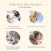 EllaOla Baby Natural Bamboo Hair Brush and Comb Set - 3 Piece | Soft Bristle Goat Wool Brush, Massage Brush, Bamboo Comb for Newborns & Infants - Buy Online on GoSupps.com