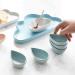 Fruit Tray Cloud Rain Ceramic Plate Fruit Plate Matte Flower Modeling Plate Porcelain Plate Kitchenware - Buy Online on GoSupps.com
