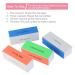 Insky 4-Way Manicure Buffer Nail Shiner Sponge Nail File with Brushed Fabric Building Blocks - 10 pcs - Buy Online on GoSupps.com