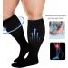 Plus Size Compression Socks for Men & Women | 3 Pairs Thick Calf Support | 7XL Skin Color - Buy Online on GoSupps.com