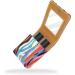 Travel Lipstick Organizer Case | Portable Makeup Bag with Mirror | Colorful Zebra Texture Art Pattern - Shop Now - Buy Online on GoSupps.com