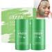 VoH Trade Green Green Tea 2 pieces Green Mask Stick cleansing mask stick clay stick deep cleansing smearing mask control oil for moisturizing nourishing skin reducing blackheads