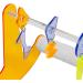 HappyBird Rockn Roll Seesaw - X-Large Acrylic Swing for African Grey Parrots | Therapeutic Perches & Fun Toy - Buy Online on GoSupps.com