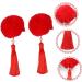 FRCOLOR 6 Pairs Tassel Hair Ball Hair Clip Girl Hair Accessories Kids Hair Accessories Barrettes for Baby Girls Flower Hair Barrettes The Flowers Girl Child Red Headgear Artificial Fur - Buy Online on GoSupps.com