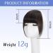 100% Human Hair Wispy Bangs - Clip in Easy French Extensions for Daily Wear-Dark Brown - Buy Online on GoSupps.com