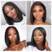 Supernova Hair U Part Bob Wig 8 Inch | Short Straight Human Hair Wig for Black Women | Brazilian 150% Density Natural Color Clip-in U-Part Wig - Buy Online on GoSupps.com