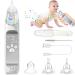 Victop Nasal Aspirator Baby Baby Nose Suckers Electric Baby Nose Cleaner with 3 Suction Levels and 3 Silicone Tips Anti-Backflow Baby Nose Unblocker with Music and Light for Newborns Toddlers