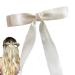 Bow Hair Clips | Silky Satin Hair Bows Hair Clip Ribbon Bow Hair Clips With Long Tail | Hair Bow Barrettes Hair Bow Clips For Women Girls Beige