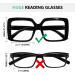 Eyekepper 6 Pack Oversized Metalless Reading Glasses +4.00 | Screwless Spring Hinges | Stylish Mix of Colors for Women - Buy Online on GoSupps.com